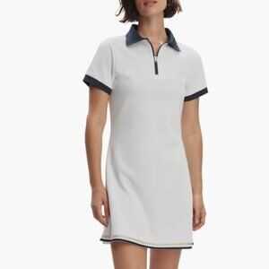 Varley Valentina Court Dress  White & Blue Nights XL NEW